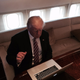 Donald Trump using a computer to answer Reddit questions